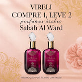 Perfume Sabah Al Ward Árabe 100ml Feminino - Compre 1 Leve 2